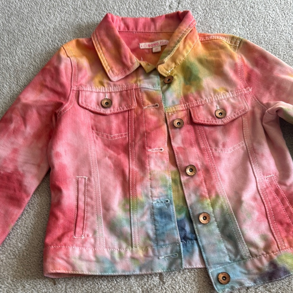 Colorful Tie-Dye Kids Jacket